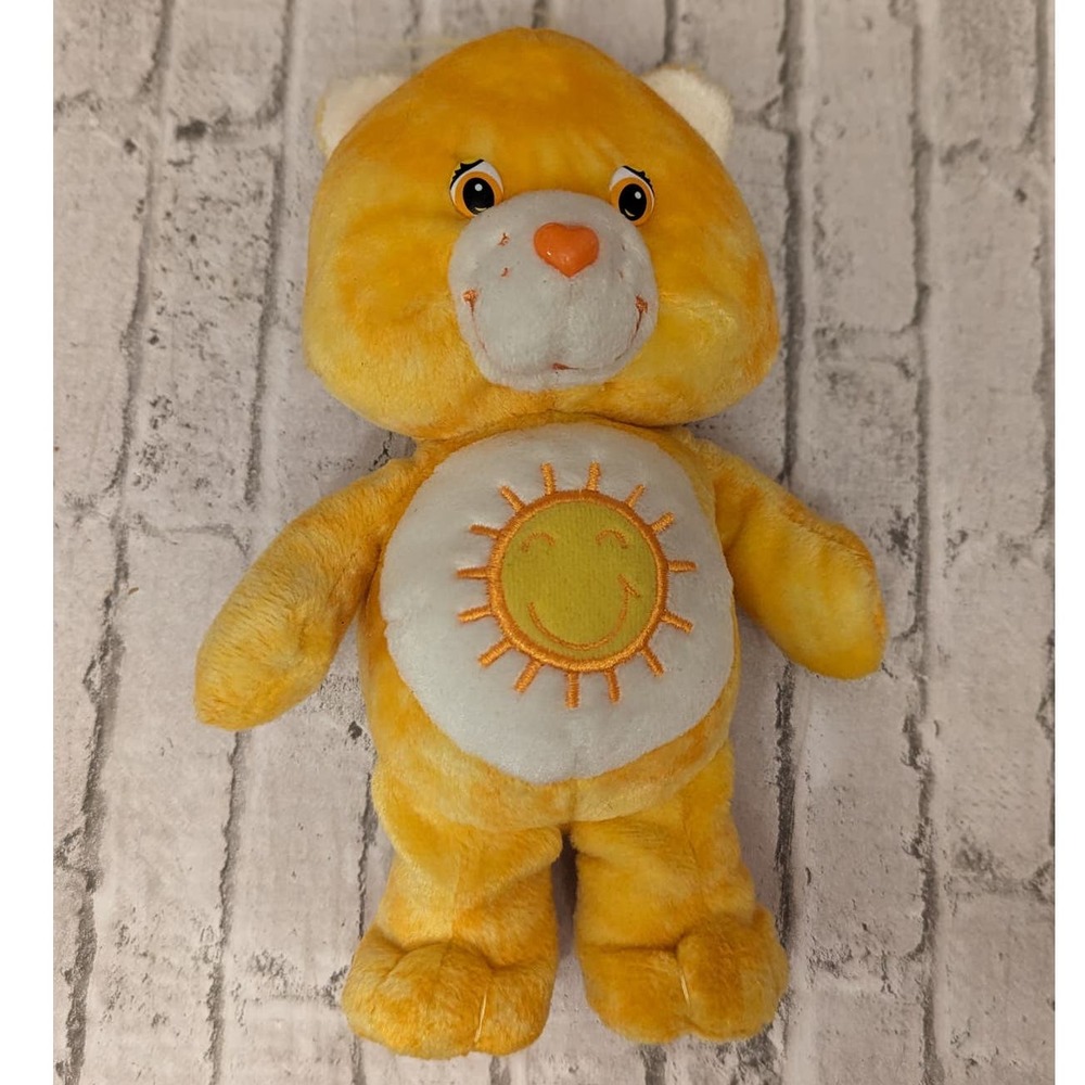 Care Bears Funshine Bear Tie Dye Special Edition 8" Vintage Plush (2003) - Picture 4 of 9
